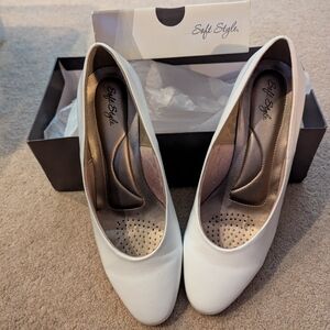 Soft Style Elegant White Heels